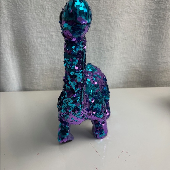 Walking Shimmering Sequin Dinosaur Plush - Picture 5 of 8